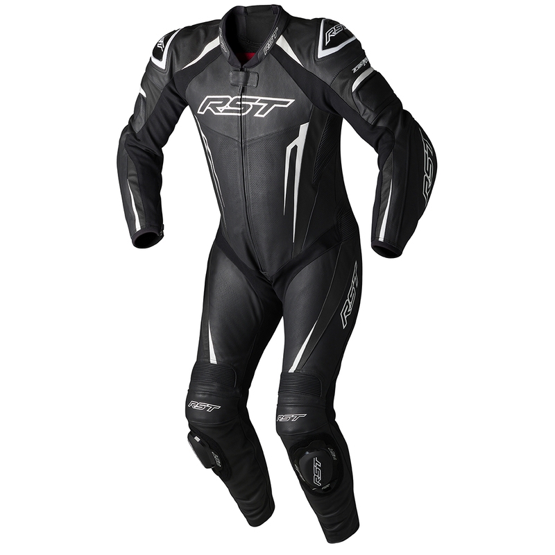 Mono de piel RST TracTech Evo 5 CE hombre - Negro /Blanco / Negro - motoscamaralweb.com