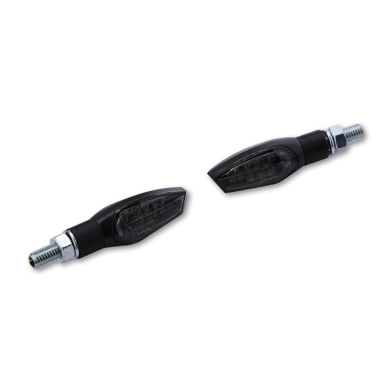 Intermitente LED HIGHSIDER smart Nova - cristal ahumado - homologado E - par - motoscamaralweb.com