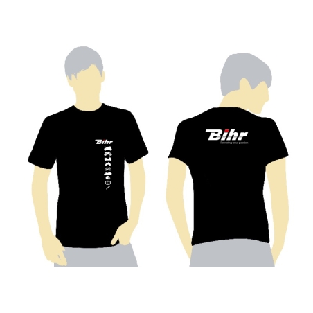 Camiseta BIHR 2019 Negra - Talla XL - motoscamaralweb.com