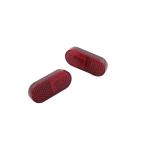 SHIN YO Reflector. Red. Rounded. Adhesive Tape. 50x22mm - motoscamaralweb.com SHIN YO Reflector. Red. Rounded. Adhesive Tape. 50x22mm - motoscamaralweb.com