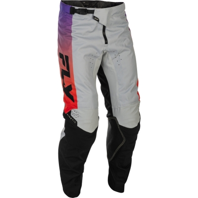 Pantalón FLY RACING Kinetic - gris/rojo/violeta/negro - motoscamaralweb.com