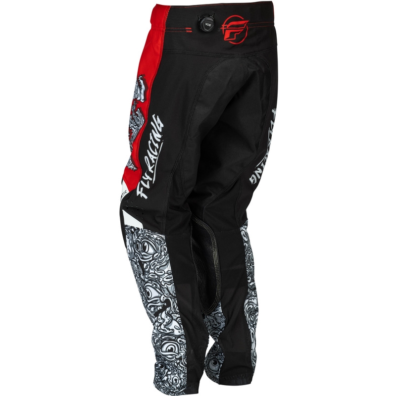 Pantalón infantil FLY RACING Kinetic Mutant - rojo/blanco/negro - motoscamaralweb.com