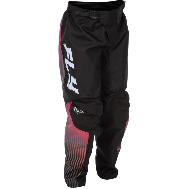 Pantalón infantil FLY RACING F-16 - negro/rojo/violeta - motoscamaralweb.com
