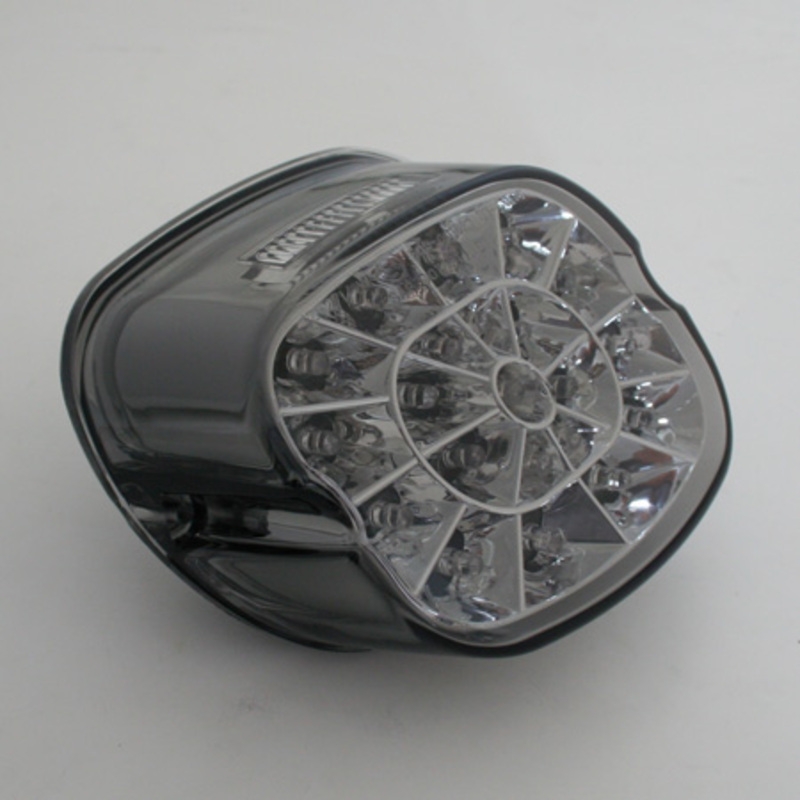 Piloto trasero LED HIGHSIDER smart HD style - cristal ahumado - homologado E - 1 pieza - motoscamaralweb.com