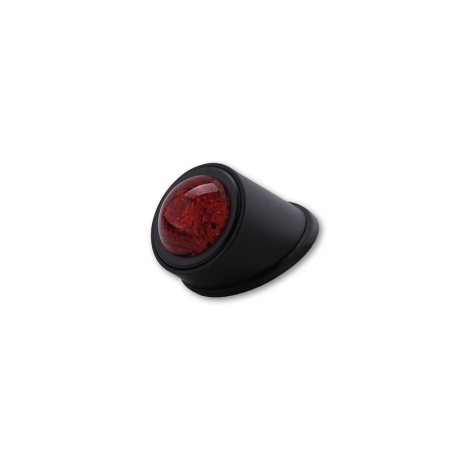 Piloto trasero LED HIGHSIDER smart Old School Type 1 - cristal rojo - homologado E - 1 pieza - motoscamaralweb.com