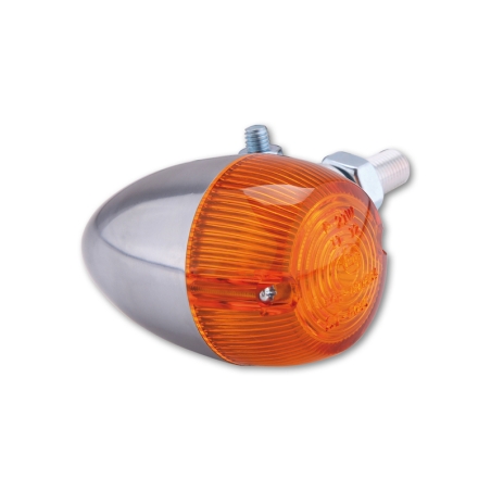 Intermitente HIGHSIDER smart Bullet Light 1 - cristal naranja - homologado E - 1 pieza - motoscamaralweb.com