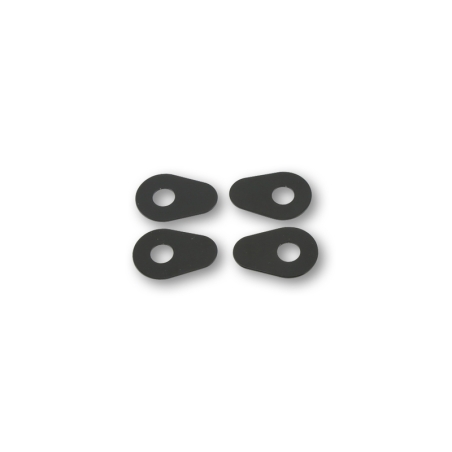 HIGHSIDER smart Mounting Plates Indy Spacer Black Aluminium. For Various Yamaha - motoscamaralweb.com