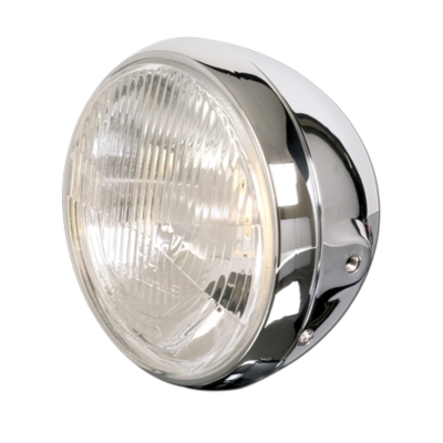 Faro delantero HIGHSIDER smart British Style - 7 inch - cromado - 1 pieza - motoscamaralweb.com