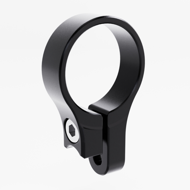 HIGHSIDER pro Clamp Black For Handlebar End Mirror Stem (1pc) - motoscamaralweb.com