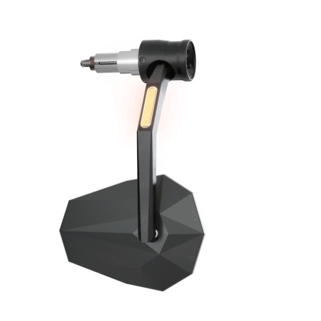 Retrovisor contrapeso de manillar HIGHSIDER pro Stealth-Rim X7 - con intermitentes LED - negro - motoscamaralweb.com