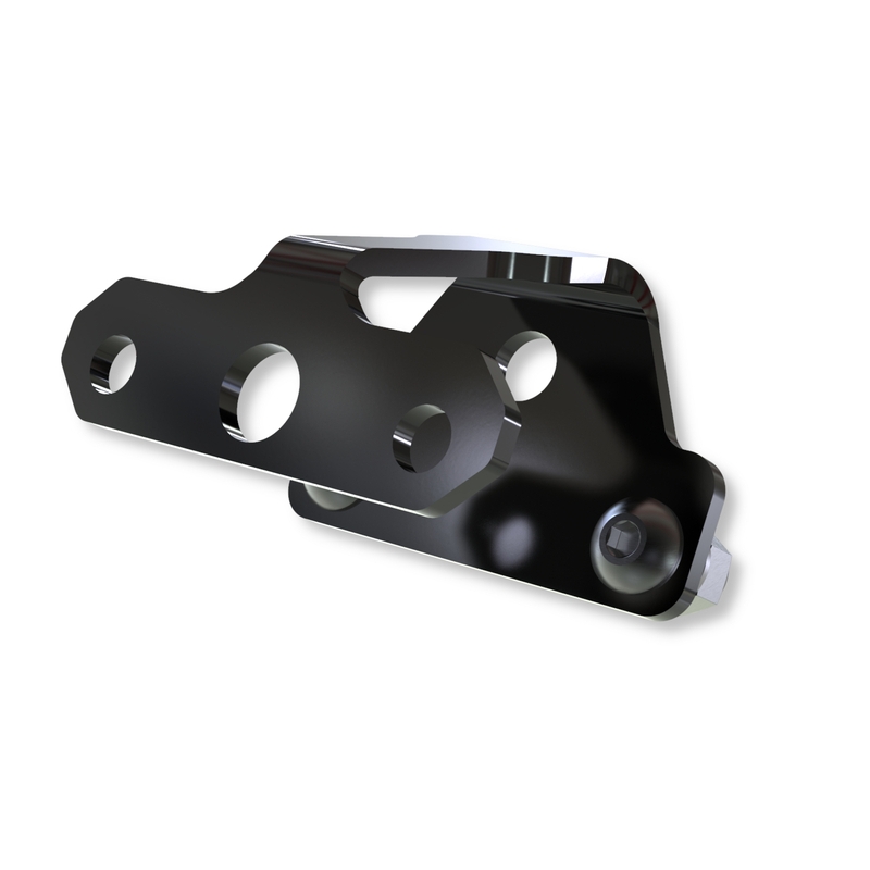 Soporte para luz de matrícula HIGHSIDER pro XL - negro - 1 pieza - motoscamaralweb.com