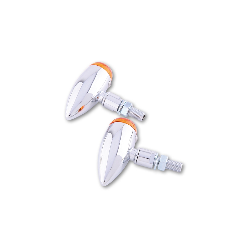 Intermitente HIGHSIDER smart Micro-Bullet - cristal naranja - homologado E - par - motoscamaralweb.com