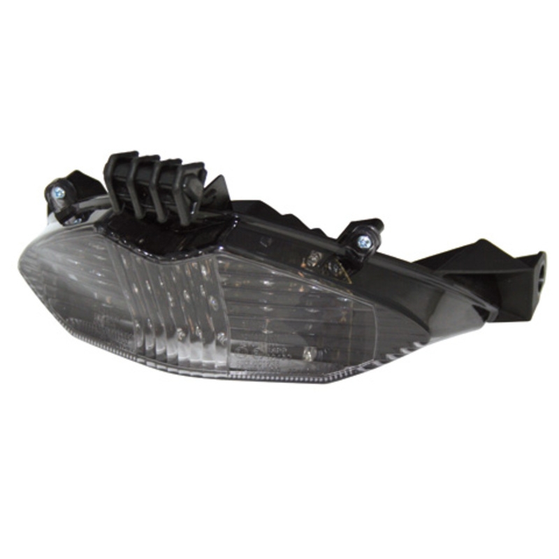 Piloto trasero LED HIGHSIDER smart estilo Suzuki - cristal ahumado - homologado E - 1 pieza - motoscamaralweb.com