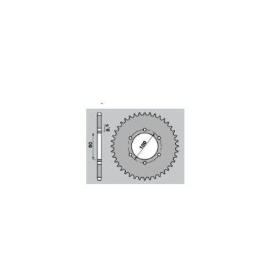 Corona PBR acero C45 estándar 404 - 415 - motoscamaralweb.com