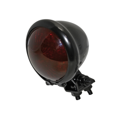 Piloto trasero LED HIGHSIDER smart Bates Style - cristal rojo - homologado E - 1 pieza - motoscamaralweb.com