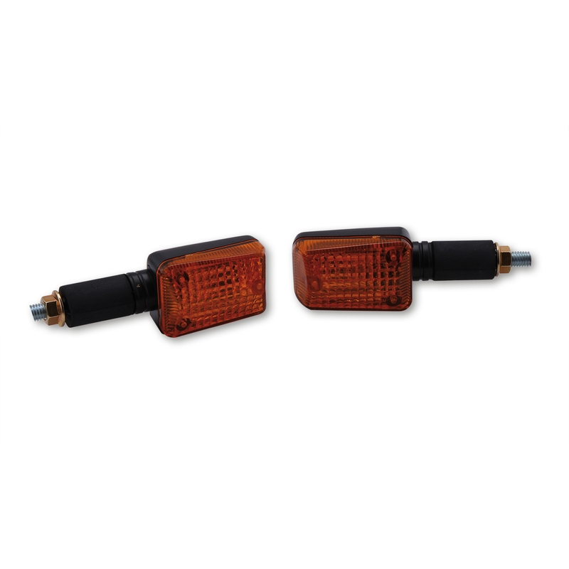 Intermitente HIGHSIDER smart Mini - cristal naranja - homologado E - par - motoscamaralweb.com