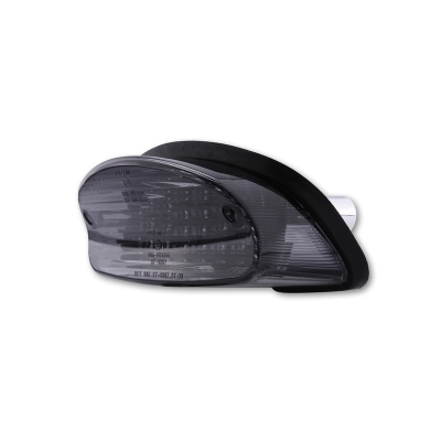 Piloto trasero LED HIGHSIDER smart estilo Honda - cristal ahumado - homologado E - 1 pieza - motoscamaralweb.com