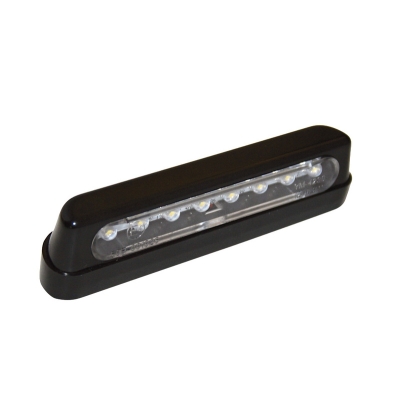 Luz de matrícula LED HIGHSIDER smart plástico ABS - larga - negro/ahumado - 1 pieza - motoscamaralweb.com