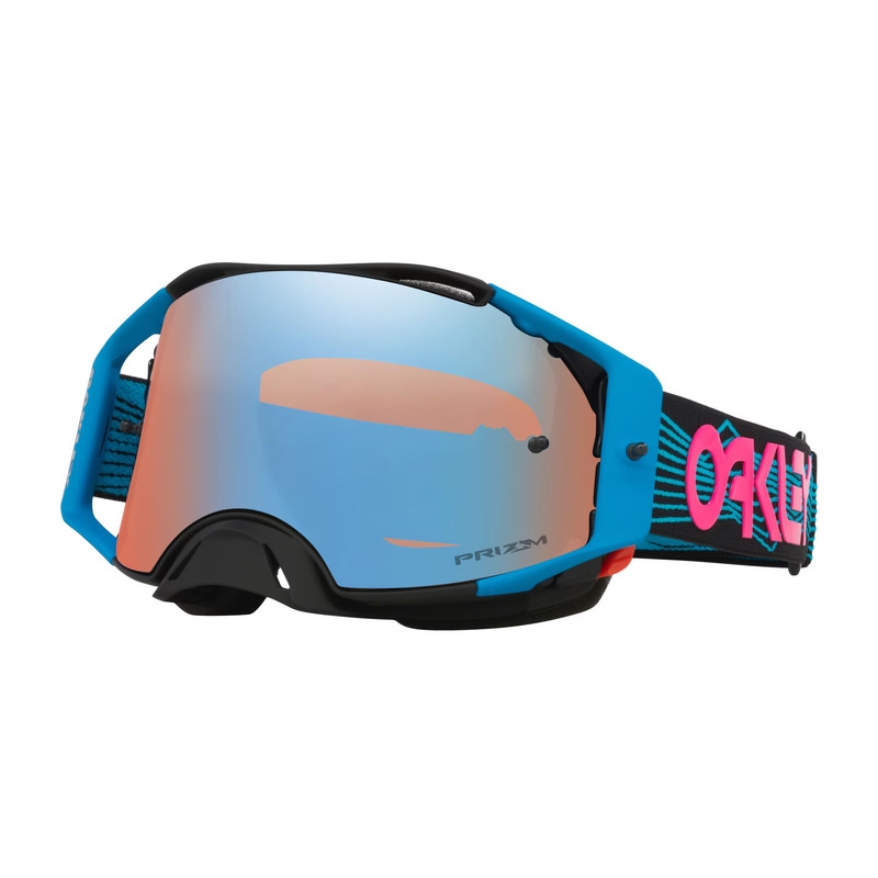 Gafas OAKLEY Airbrake MX - Blue Wired Lente Prizm MX Sapphire Iridium - motoscamaralweb.com