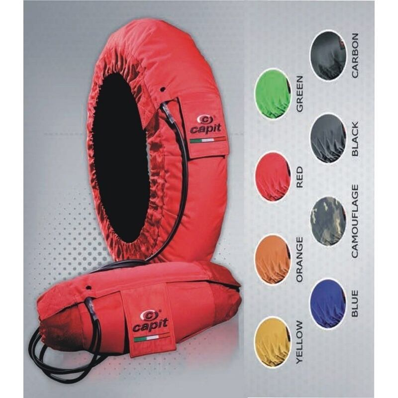 Calentadores CAPIT Suprema Spina Color rojo (17 - Del.120/Tra.200/55) - motoscamaralweb.com