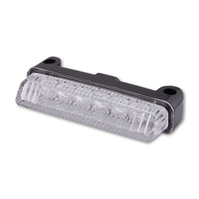 Piloto trasero LED HIGHSIDER smart Mini - cristal transparente - homologado E - 1 pieza - motoscamaralweb.com