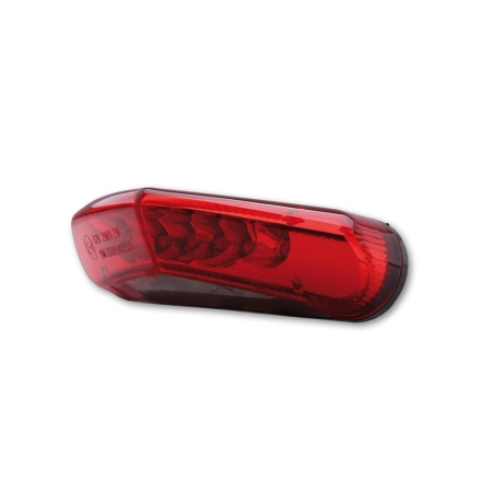 Piloto trasero LED HIGHSIDER smart - cristal rojo - homologado E - 1 pieza - motoscamaralweb.com