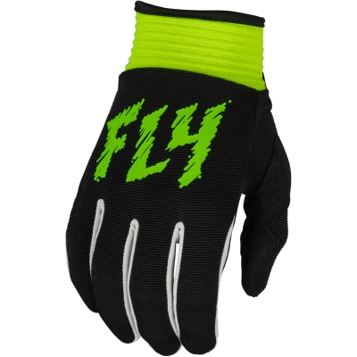 Guantes infantiles FLY RACING F-16 - Negro / Verde Neón - motoscamaralweb.com