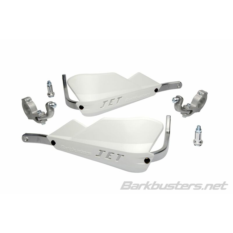 Kit de paramanos BARKBUSTERS JET cerrado Ø28.6mm universal - Blanco - motoscamaralweb.com