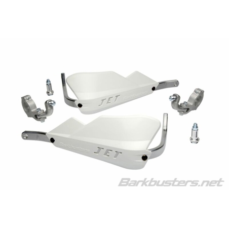 Kit de paramanos BARKBUSTERS JET cerrado Ø28.6mm universal - Blanco - motoscamaralweb.com