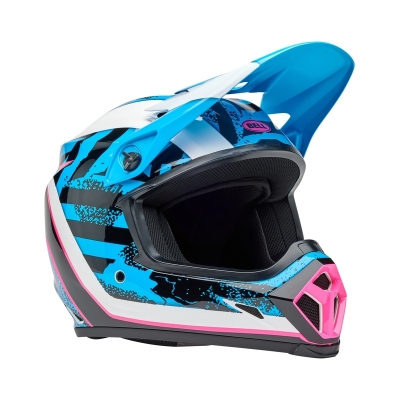 Casco BELL MX-9 Mips - Breakdance Gloss Blue/Pink - motoscamaralweb.com