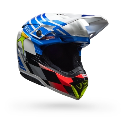 Casco BELL Moto-10 Spherical - Pro Circuit 25 Gloss Blue/White - motoscamaralweb.com