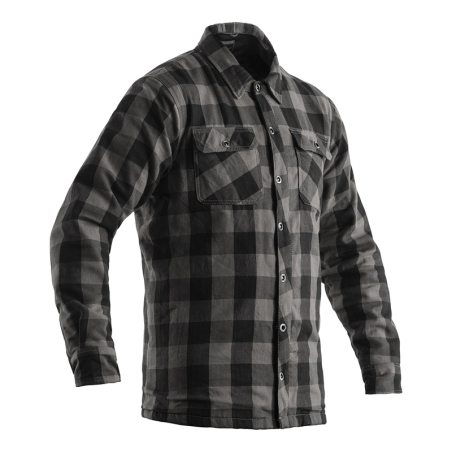 Chaqueta textil reforzada con aramida RST Lumberjack CE hombre - Gris oscuro - motoscamaralweb.com