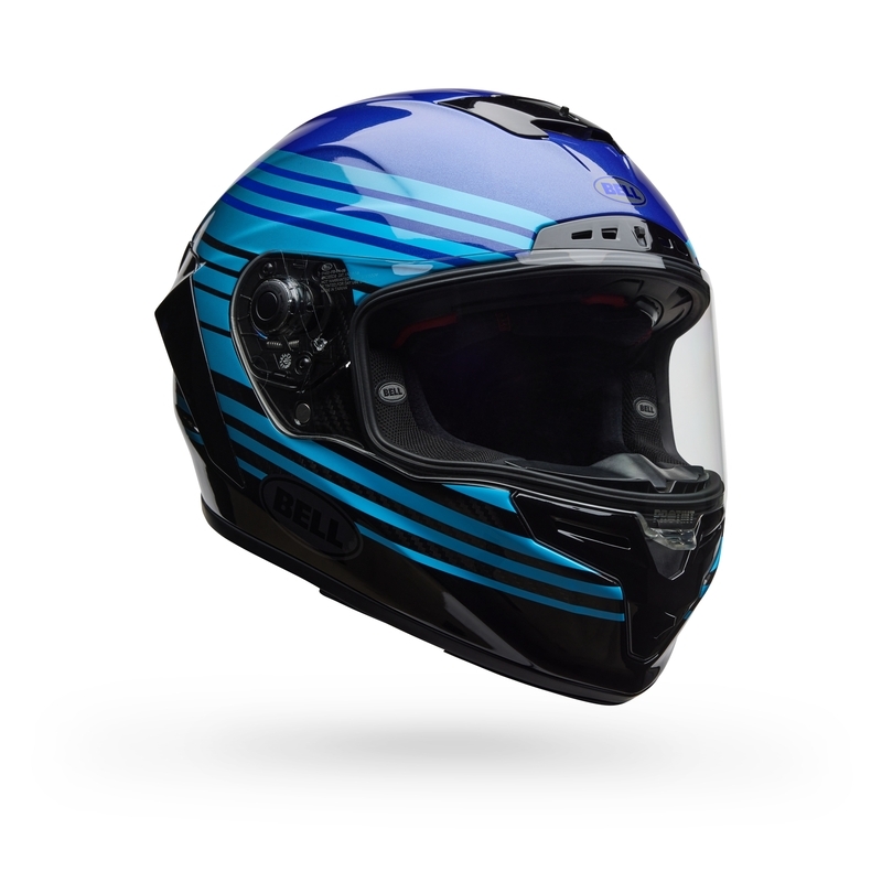 Casco BELL Race Star DLX Flex - Dash Gloss Blue/Black - motoscamaralweb.com