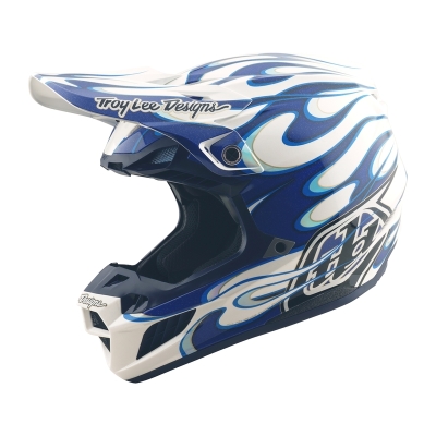 Casco TROY LEE DESIGNS SE5 Composite Torched - Azul - motoscamaralweb.com