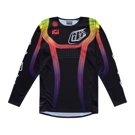 Camiseta infantil TROY LEE DESIGNS SE PRO Stripes - Black/multi - motoscamaralweb.com
