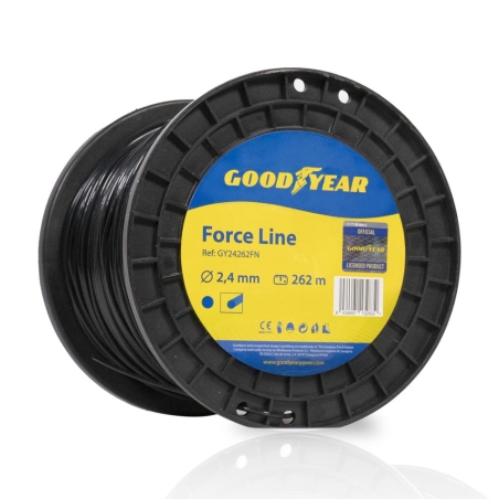 NYLON GOODYEAR FORCE LINE REDONDO D2.4MM L 262 M BOBINA- motoscamaral