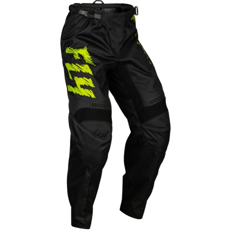 Pantalón infantil FLY RACING F-16 - Negro / Verde Neón / Gris Claro - motoscamaralweb.com