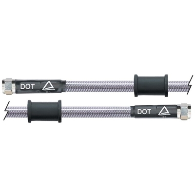 Latiguillo metálico transparente Venhill 2000mm tuercas cromadas - motoscamaralweb.com