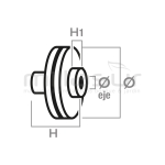 POLEA ARRANQUE Ø71 ADAPTABLE A OLEO-MAC 962. 965 - motoscamaralweb.com