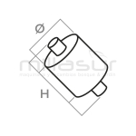 AMORTIGUADOR UNIV. M-M / M8 x1.25 / L 28-30-18 - motoscamaralweb.com