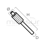 EJE BOMBA ENGRASE HUSQVARNA 345. 350 - JONSERED 2145 - motoscamaralweb.com