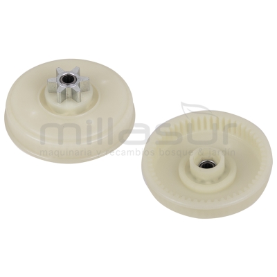CAMPANA EMBRAGUE CON PIÑÓN CADENA ALPINA - CASTOR E160. E170 - 55 DIENTES - motoscamaralweb.com