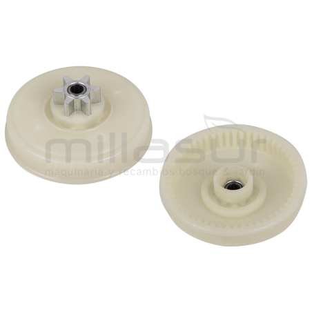 CAMPANA EMBRAGUE CON PIÑÓN CADENA ALPINA - CASTOR E160. E170 - 55 DIENTES - motoscamaralweb.com