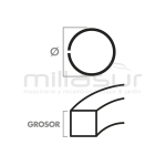 ARO PISTON 44 x 2.0mm - D52B. D52C. D252. D352. D352A - motoscamaralweb.com