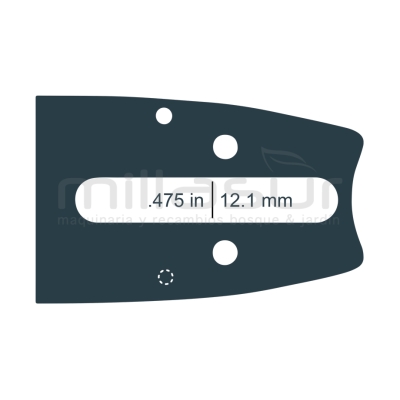 ESPADA ANOVA LAMINADA STIHL 18 - .325 - .063 1.6mm - 74E - motoscamaralweb.com