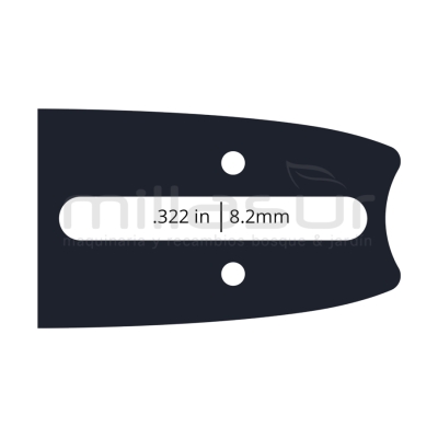 ESPADA ANOVA LAMINADA POULAN ZENOAH 10 - 3/8BP - .050 1.3mm - 40E - motoscamaralweb.com