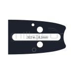 COMBO ESPADA + CADENA ANOVA POULAN DOLMAR HUSQV 16 - 3/8BP - .050 1.3mm - 57E - motoscamaralweb.com