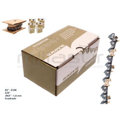 ROLLO CADENA 25 ANOVA TITANIUM 3/8 .063 CUADRADA - motoscamaralweb.com