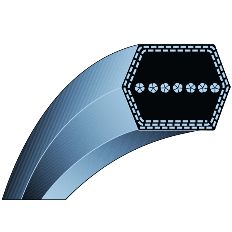CORREA TRACCION 12.7 X 2310 LB - AA-88.94 JOHN DEERE 107H. X130 R. X155 R. X166 R - motoscamaralweb.com