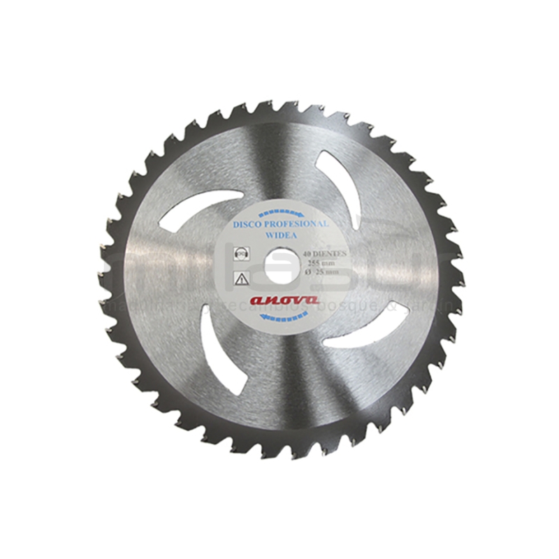 DISCO DE WIDIA 40 DIENTES 255x2x25.4 - motoscamaralweb.com